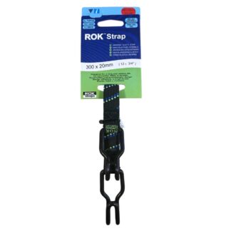 ROK All Purpose Standard Stretch Strap 300mm Black/Blue/Green