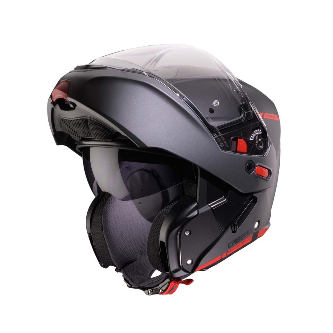Caberg Horus X Ray Black/Grey/Red Helmet - Image 2