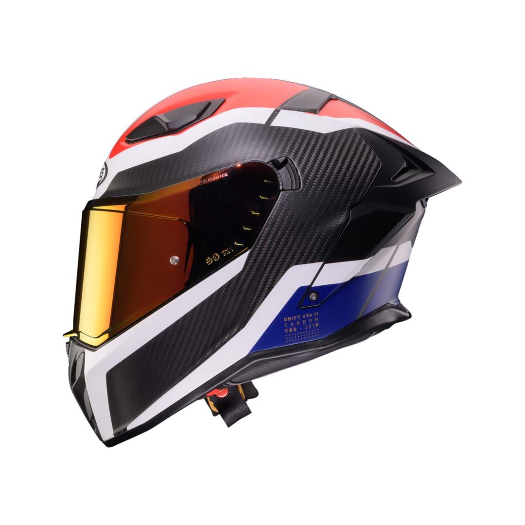 Caberg Drift Evo II Matt Carbon CBR Helmet - Image 3