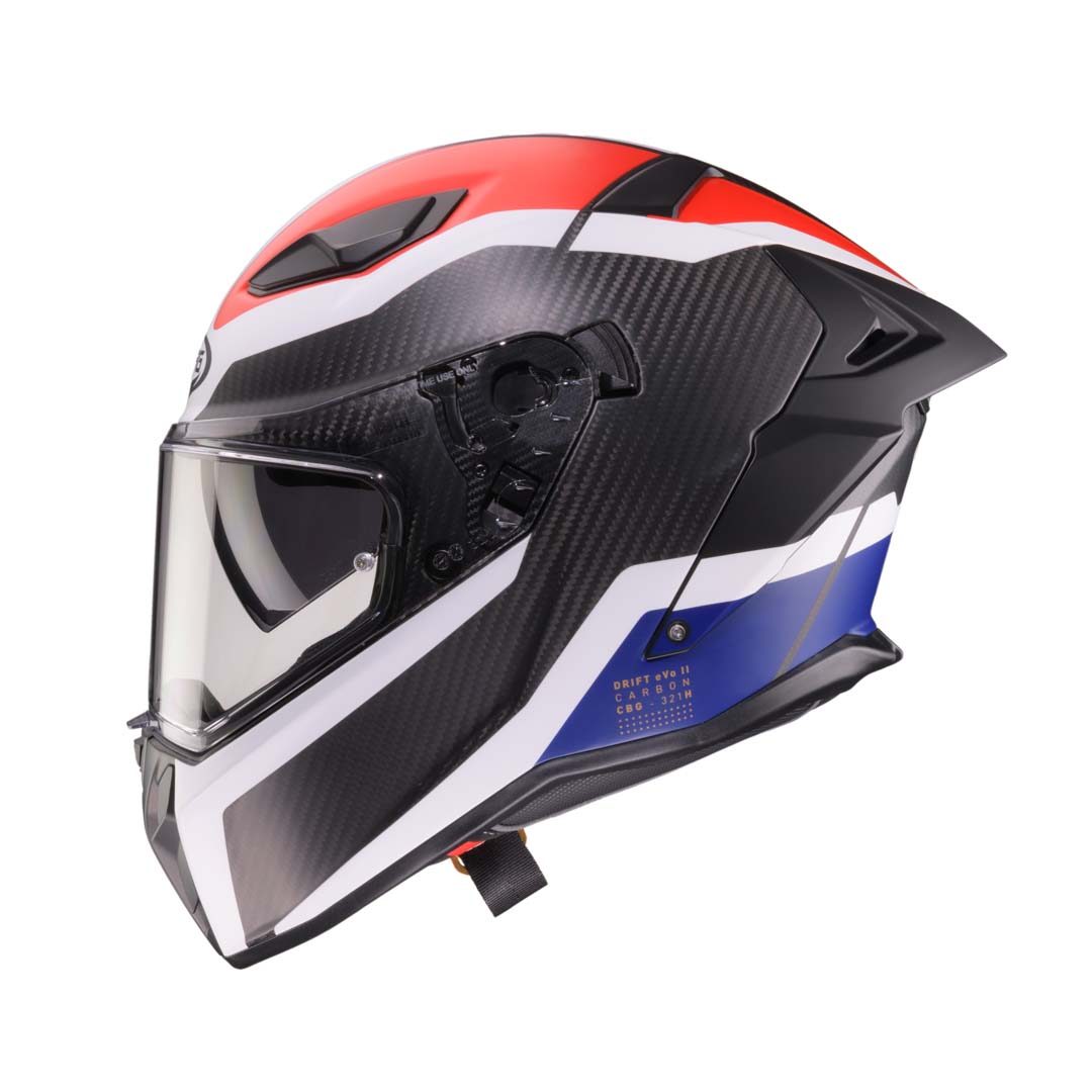 Caberg Drift Evo II Matt Carbon CBR Helmet - Image 2