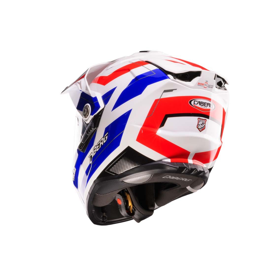 Caberg Tanami Ranger White/Red/Blue Helmet - Image 3