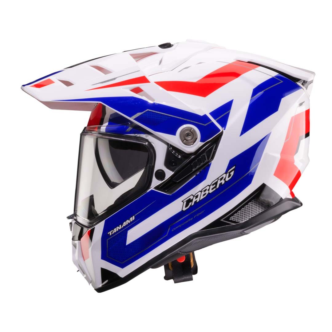 Caberg Tanami Ranger White/Red/Blue Helmet - Image 2