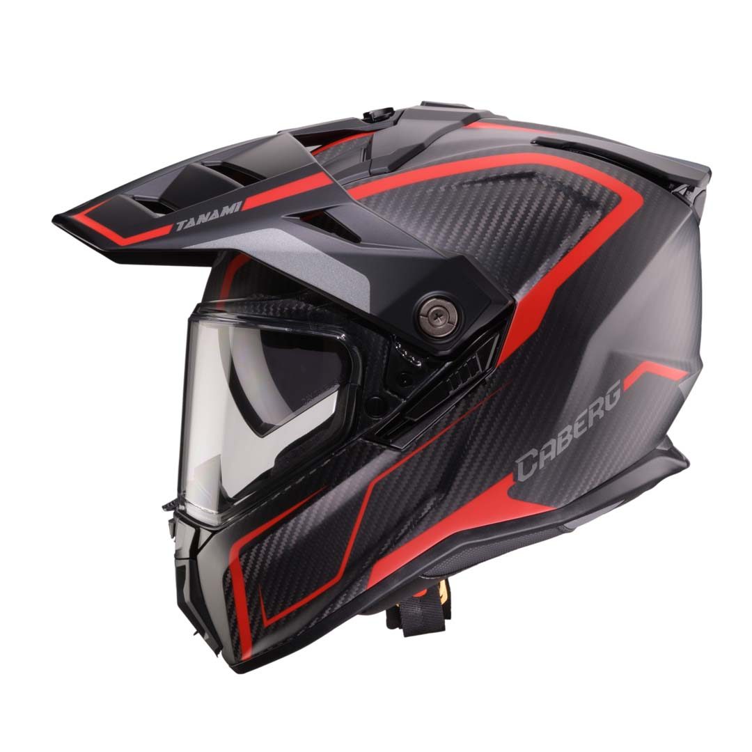 Caberg Tanami Carbon Gravity Red/Grey Helmet - Image 2