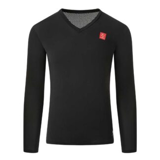 ZeroFit IceSkin Baselayer V-Neck LS Black