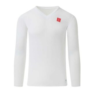 ZeroFit IceSkin Baselayer V-Neck LS White