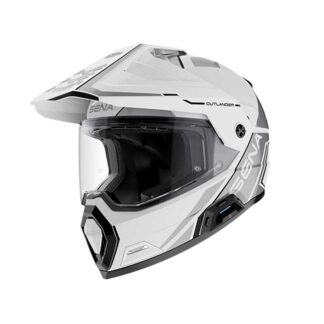 Sena Outlander Smart Dual Sport Helmet w Mesh Comms Glossy White