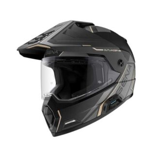 Sena Outlander Smart Dual Sport Helmet w Mess Comms Matt Black