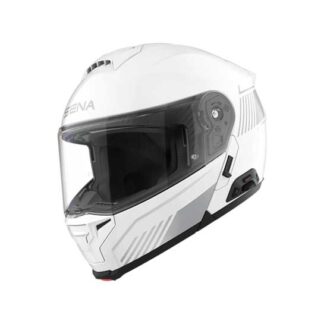 Sena Specter Smart Flip-Up Helmet w Mesh Comms Glossy White