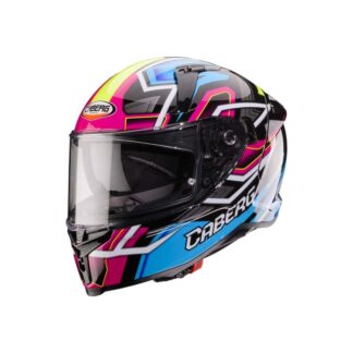 Caberg Avalon X Brama Black/Light Blue/Yellow Fluo/Fuchsia Helmet