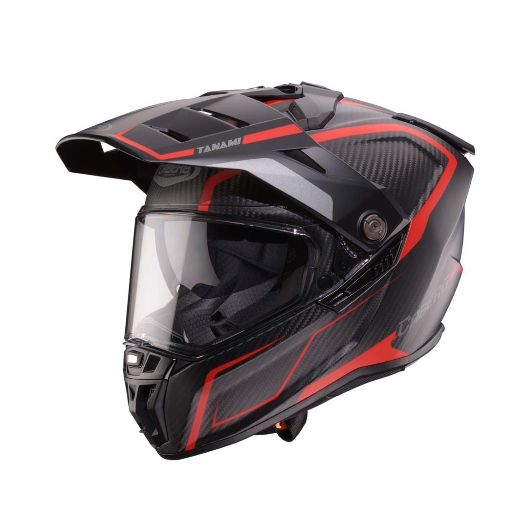 Caberg Tanami Carbon Gravity Red/Grey Helmet