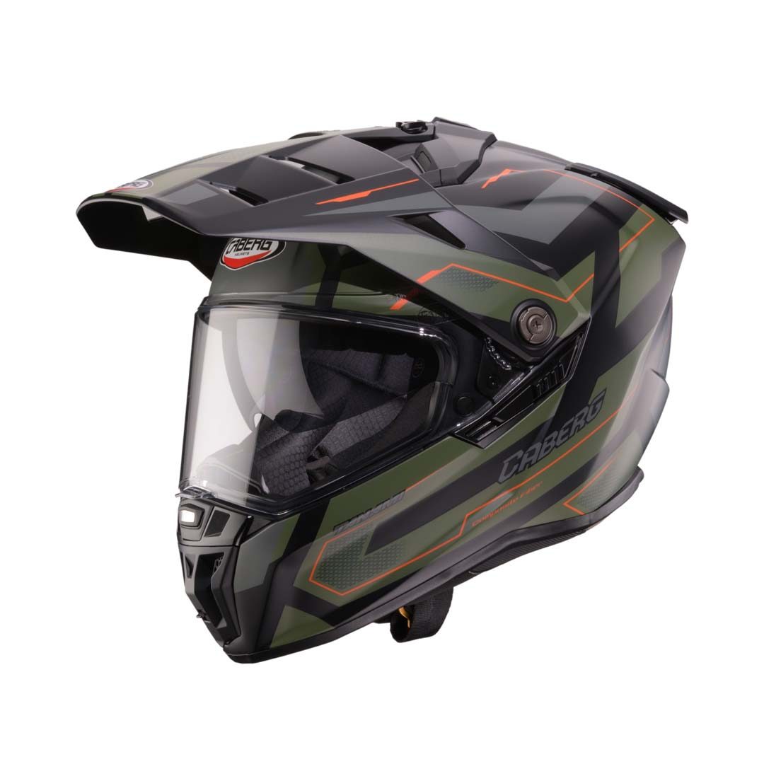 Caberg Tanami Ranger Matt Black/Military Green/Orange Helmet