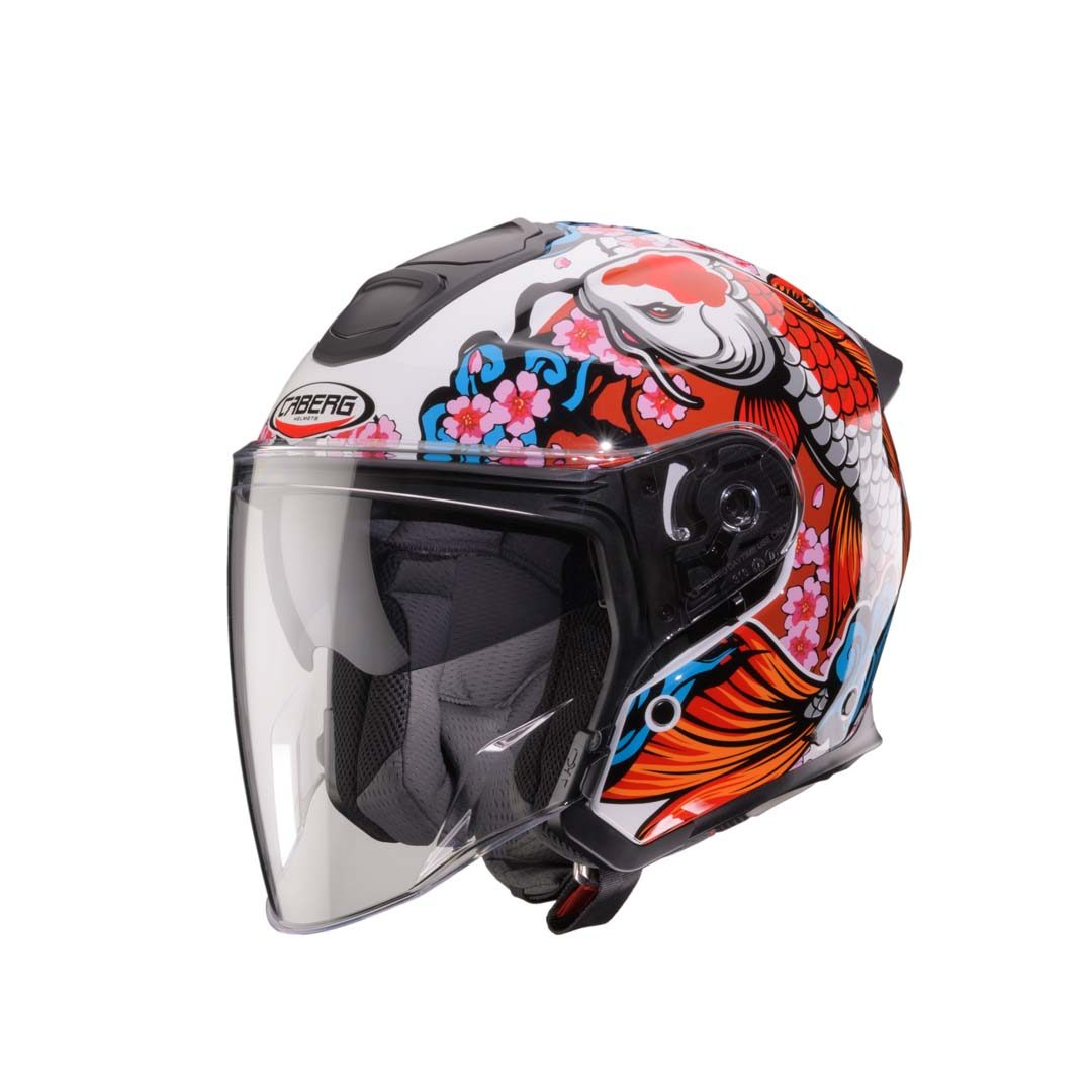 Caberg Flyon II Koi White/Red/Orange Helmet Special Order