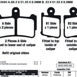 EBC Brake Pads FA499/4HH