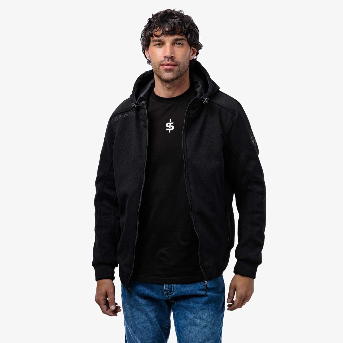 Spada Blade Zip CE Hoodie Black - Image 5