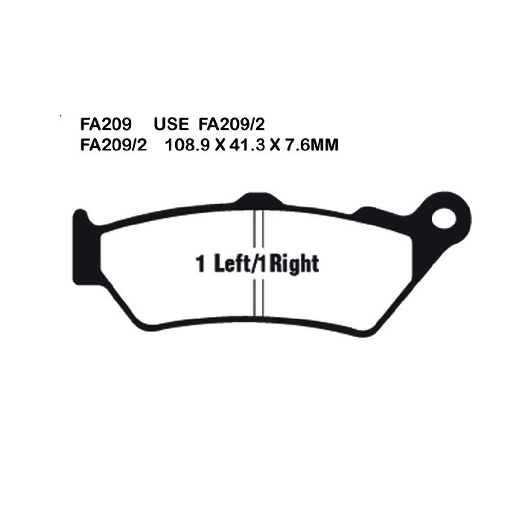 EBC Brake Pads FA209/2HH