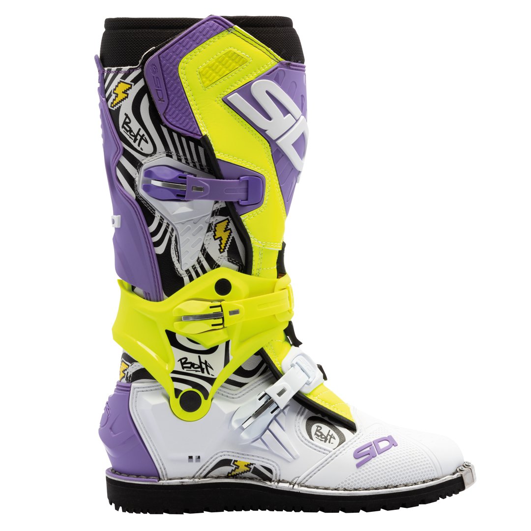 Sidi Crossair CE Boots Billy Bolt LE Purple/Yellow - Image 2