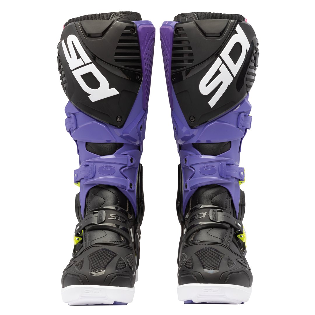 Sidi Crossfire 3 SRS CE Boots Violet/Black/Fluo Yellow - Image 4