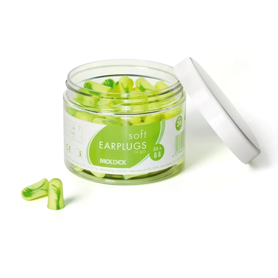 Moldex Pura-Fit To Go Earplugs [50 Pairs Tub]