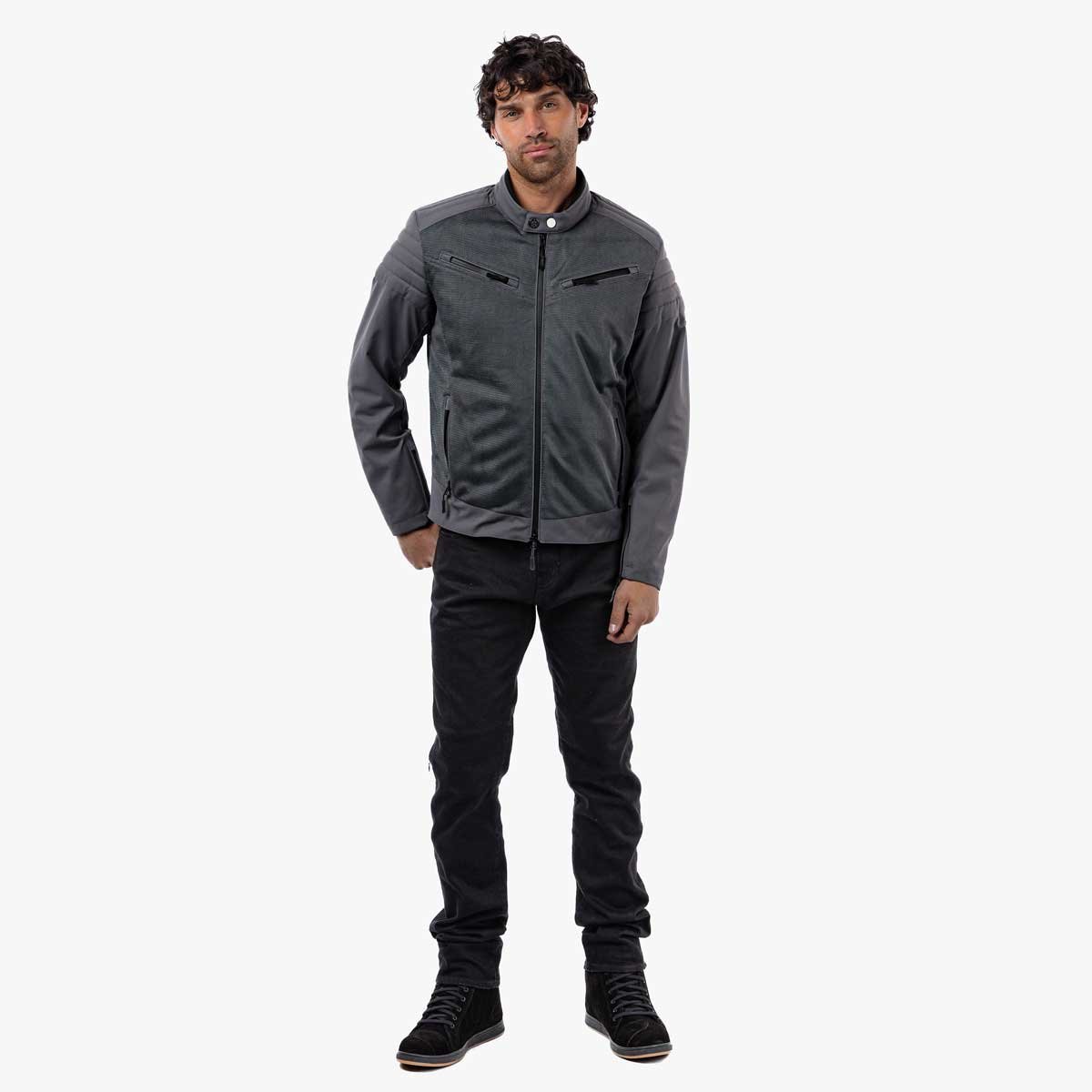 Spada Cafe Air CE Jacket Ultimate Grey - Image 3