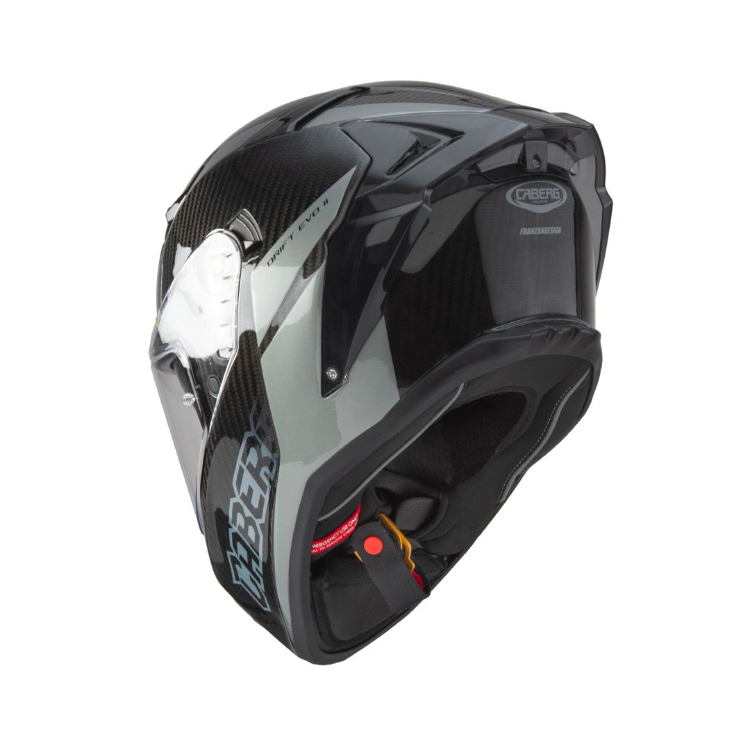 Caberg Drift Evo II Carbon Nova Grey Helmet - Image 3