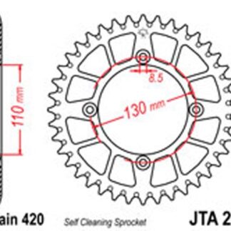 JT Rear Sprockets R/W 215-50SC Alloy