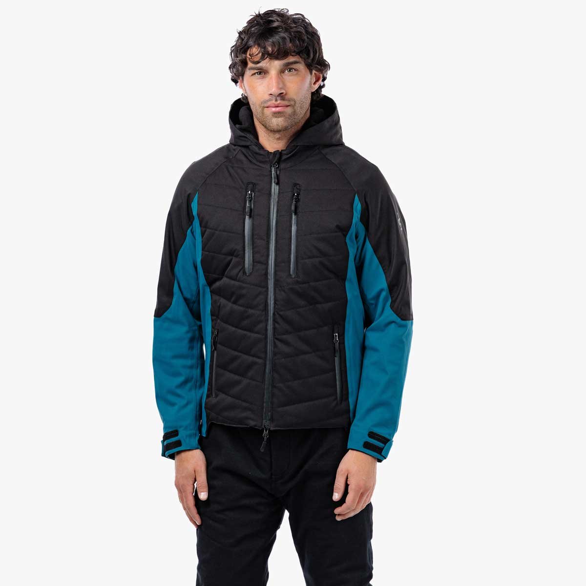 Spada Tino CE WP Quilted Jacket Black/Coral - Image 2
