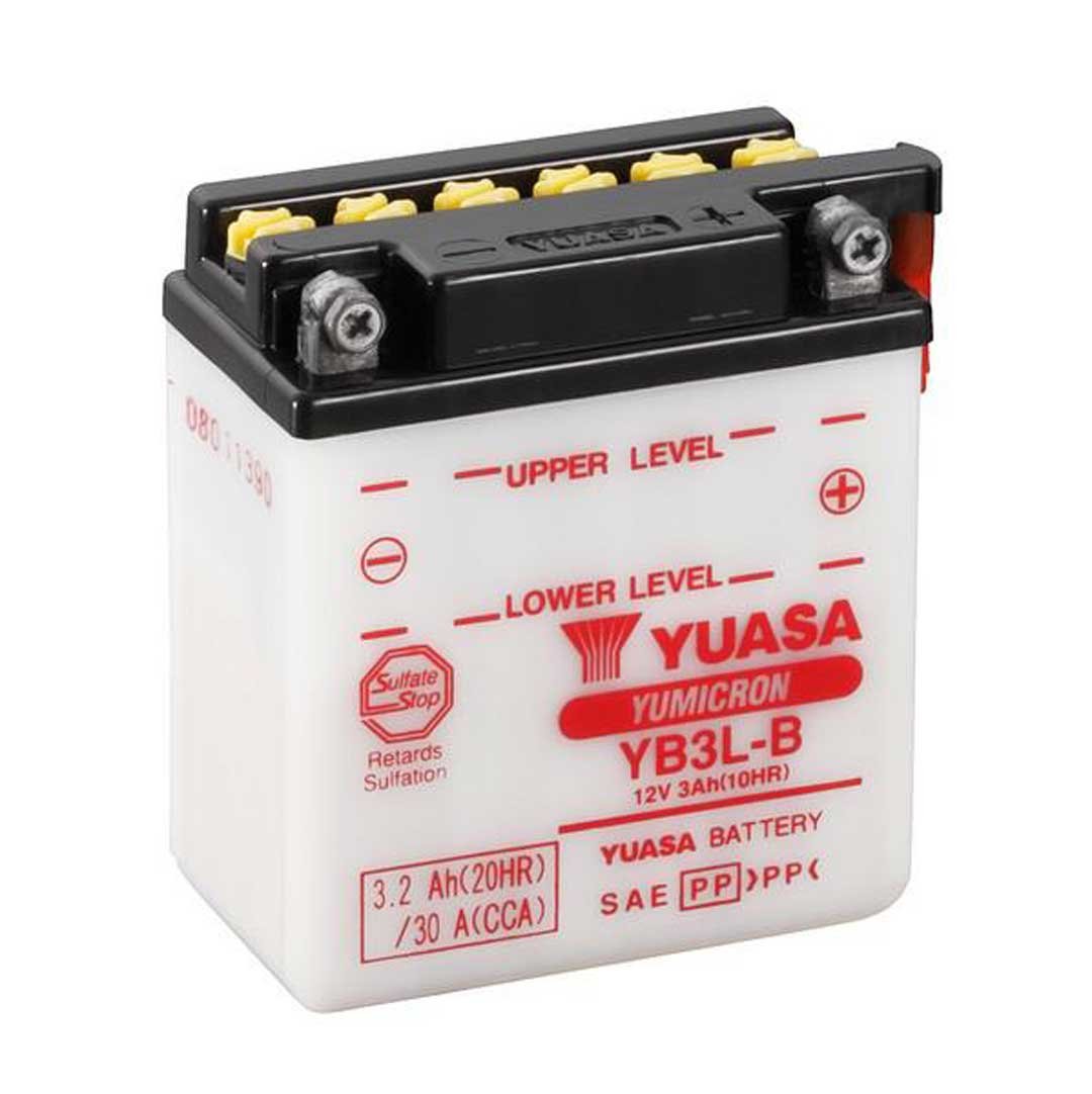 Yuasa Batteries YB3L-B With Acid