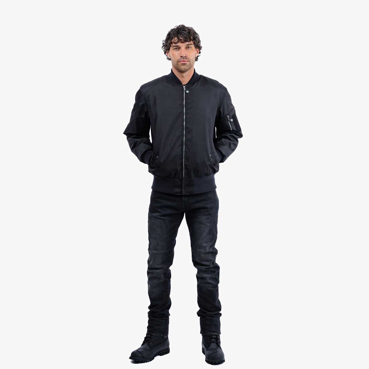 Spada Airforce MA1 CE WP Bomber Jacket Black - Image 9
