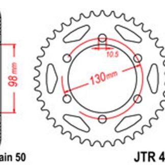 JT Rear Sprockets R/W 482-47