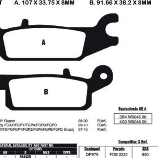 EBC Brake Pads FA443TT