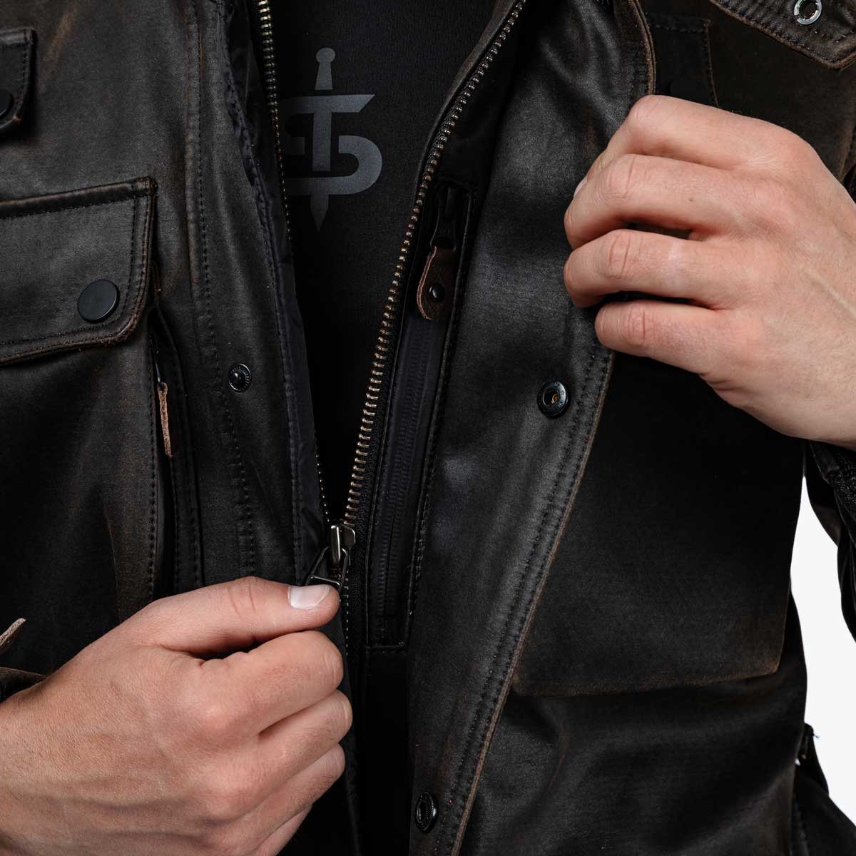 Spada Crossguard CE WP Jacket Walnut - Image 5