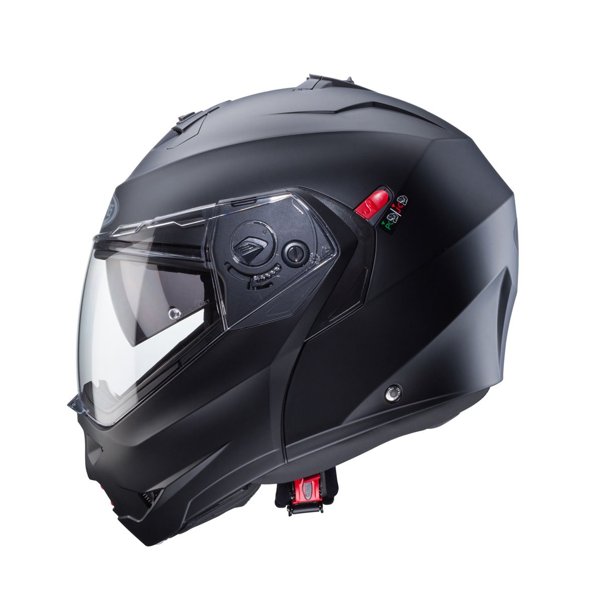 Caberg Duke X Matt Black Flip Up Motorcycle Helmet - Image 3