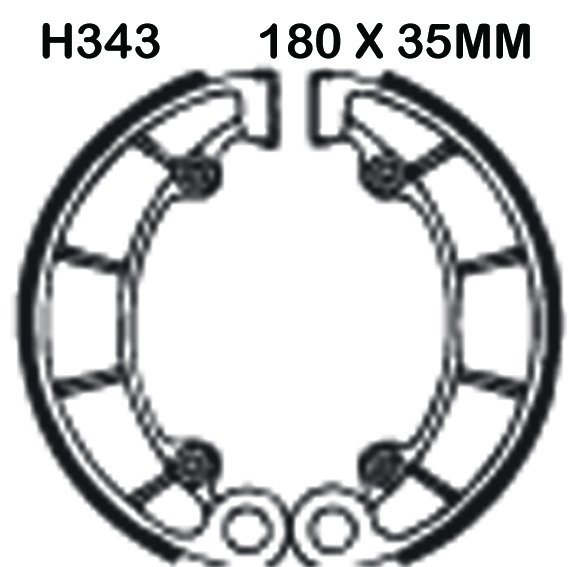 EBC Brake Shoes H343
