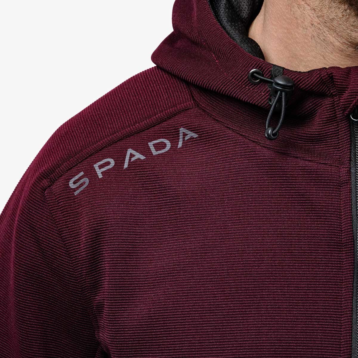 Spada Blade Zip CE Hoodie Port Red - Image 6