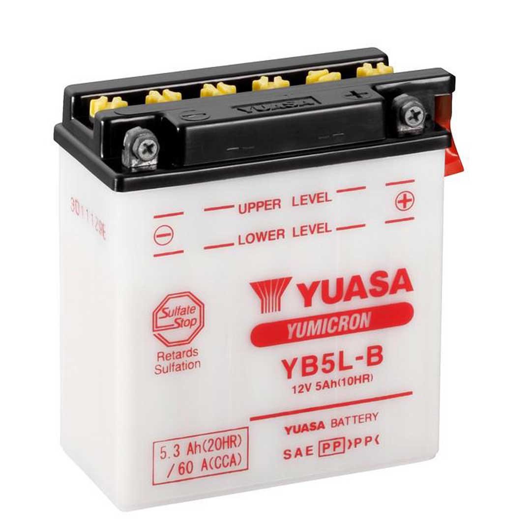Yuasa Batteries YB5L-B With Acid