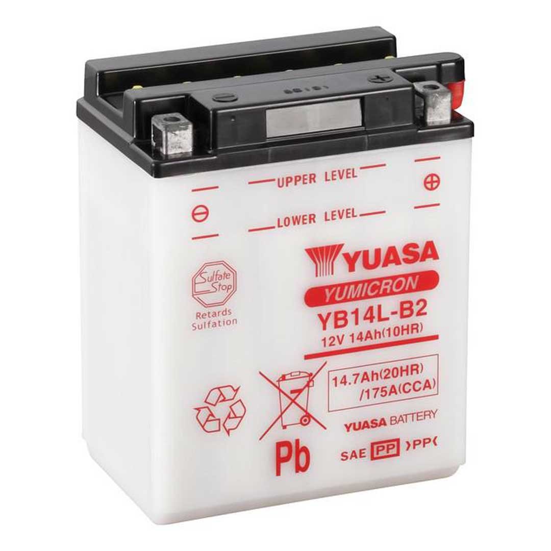 Yuasa Batteries YB14L-B2 (CP) With Acid