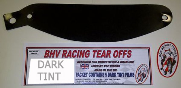 Bob Heath Tear Offs Dark Tint Universal Pack of 5 [TOVWFKK]
