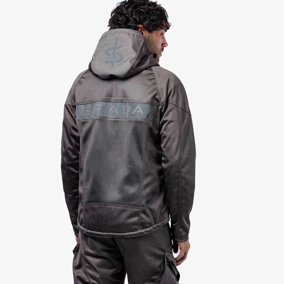 Spada Hooded Air CE Jacket Ultimate Grey - Image 6