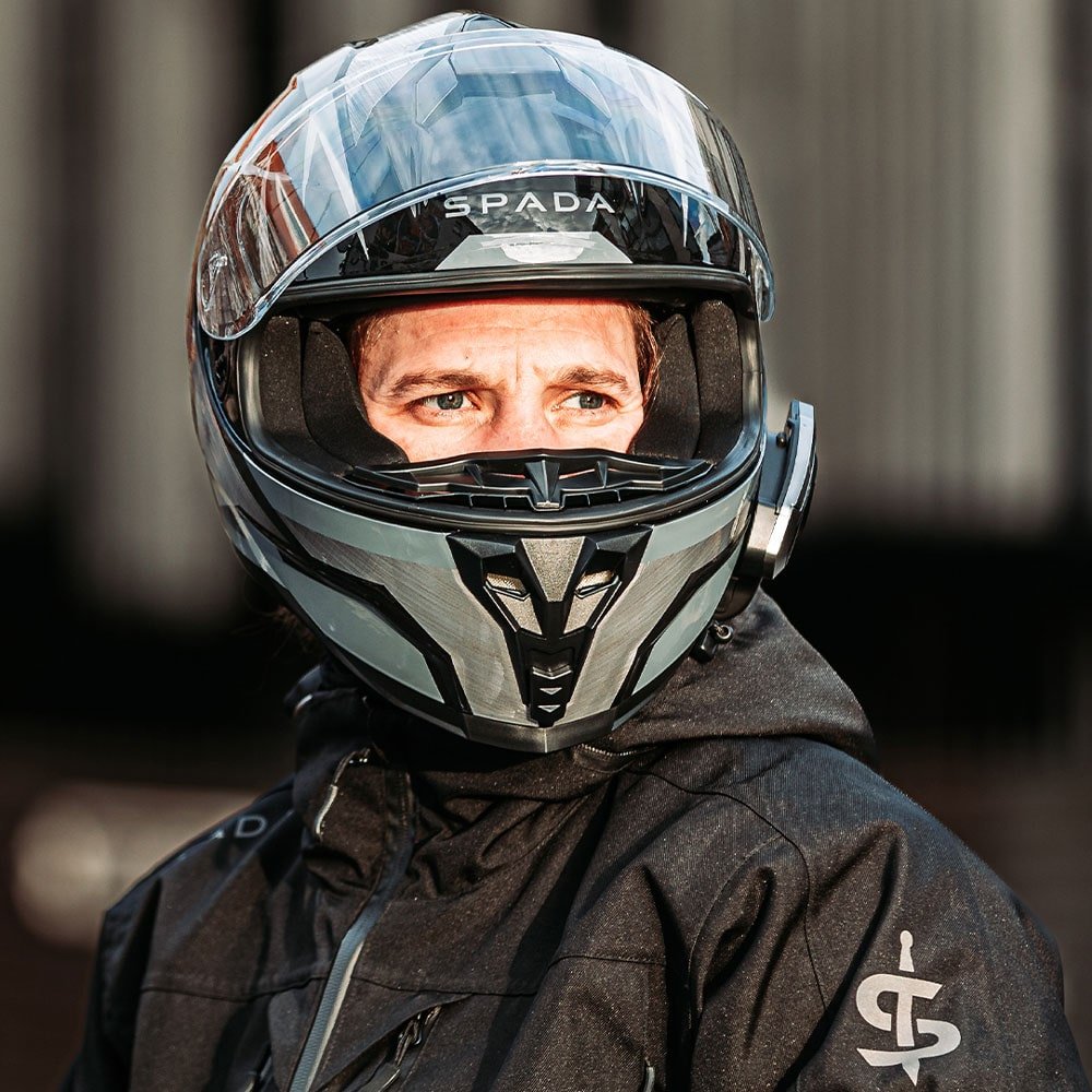 Spada Raiden 2 Thunder Black/Grey Helmet - Image 5