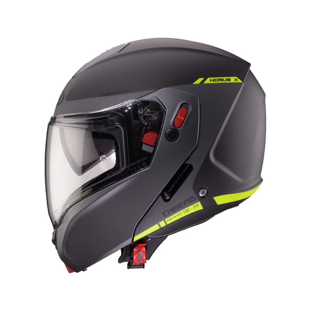 Caberg Horus X Ray Black/Grey/Yellow Fluo Helmet - Image 4