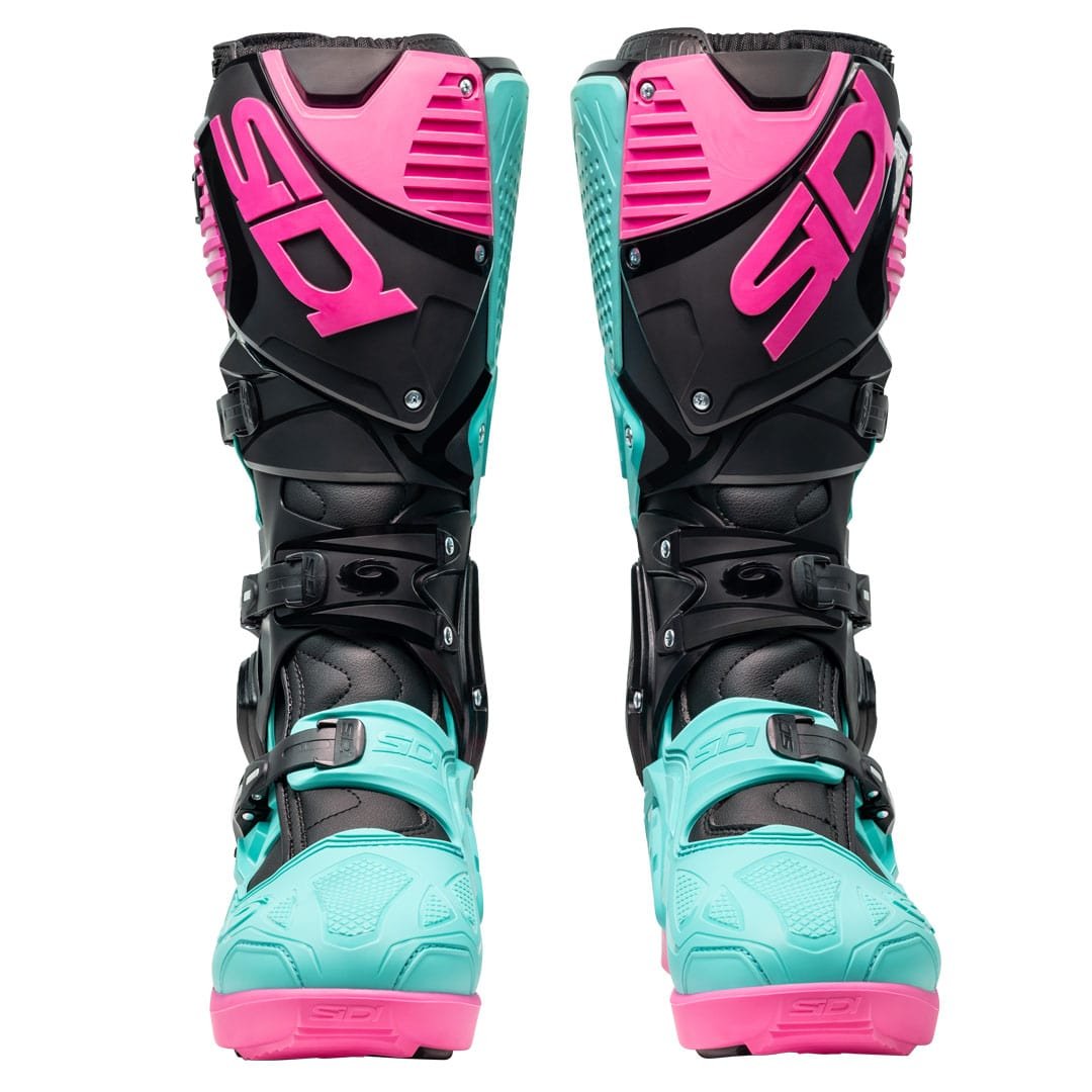 Sidi Crossfire 3 SRS CE Boots Black/Mint/Pink - Image 6