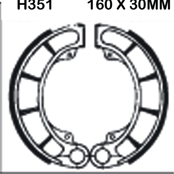EBC Brake Shoes H351