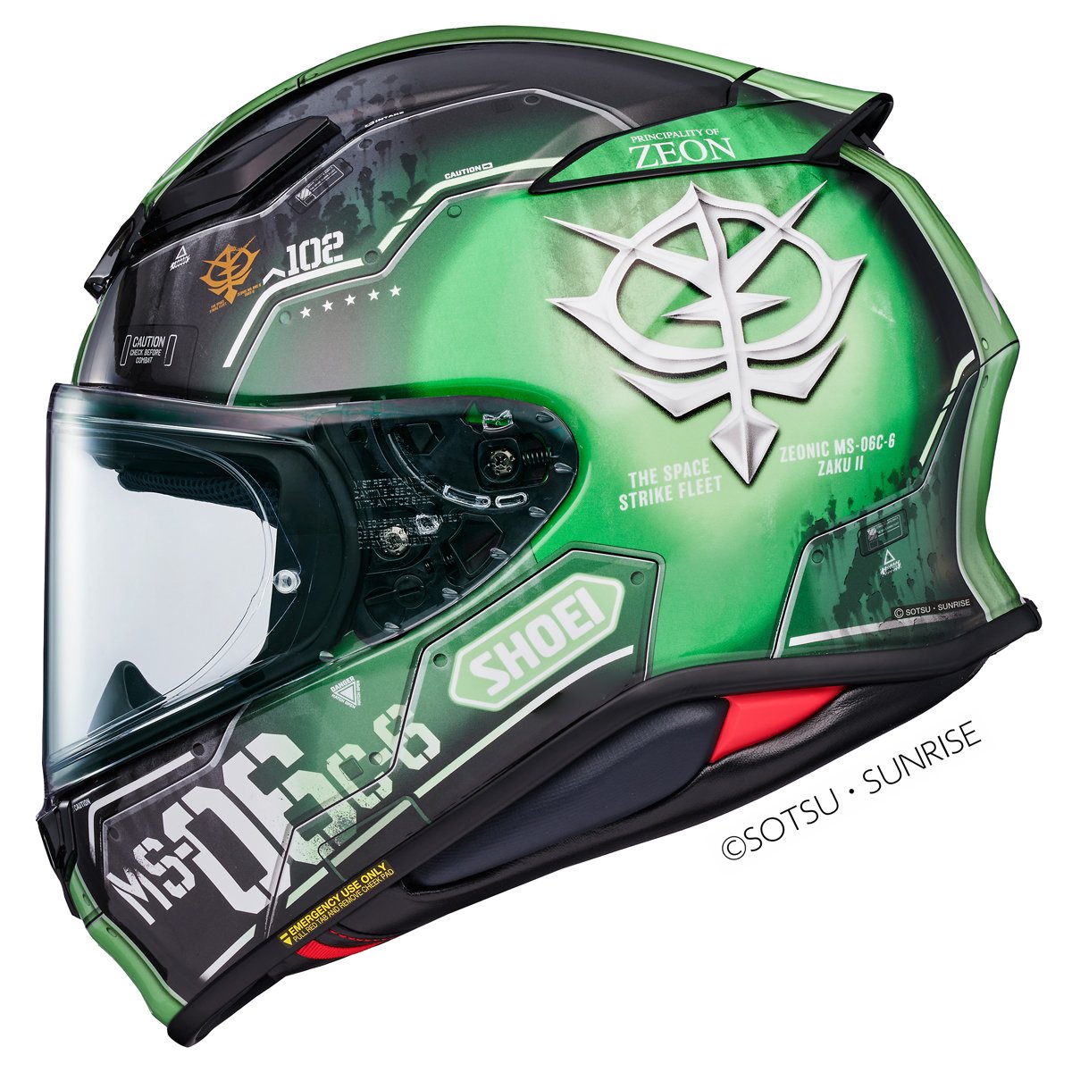 Shoei NXR2 MS-06C-6 Zaku II TC-4 Helmet - Image 2