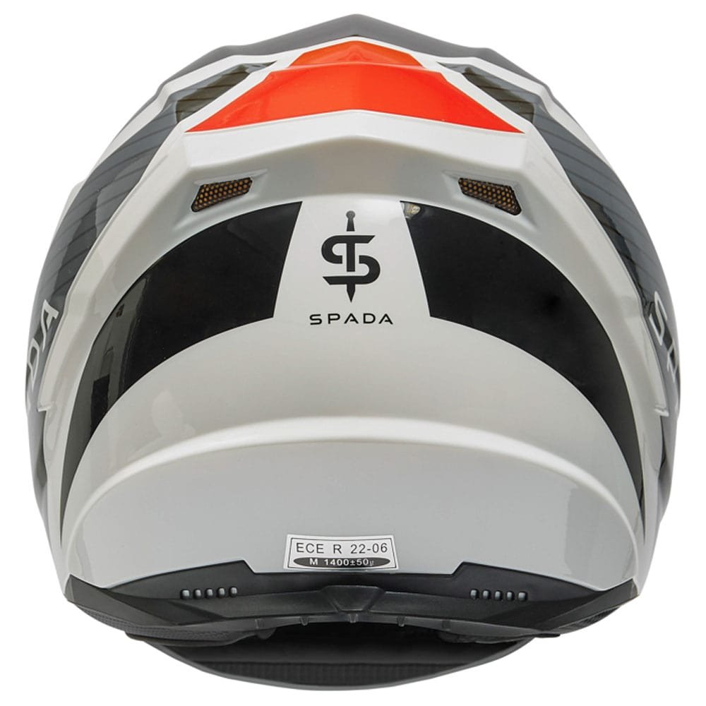 Spada Raiden 2 Thunder Black/White/Red Helmet - Image 3