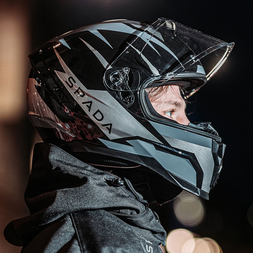 Spada Raiden 2 Thunder Black/Grey Helmet - Image 4