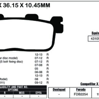 EBC Brake Pads SFA607HH