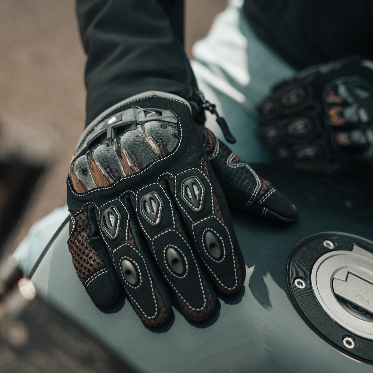 Spada MX-Air Rev.2 CE Gloves Walnut Brown - Image 4