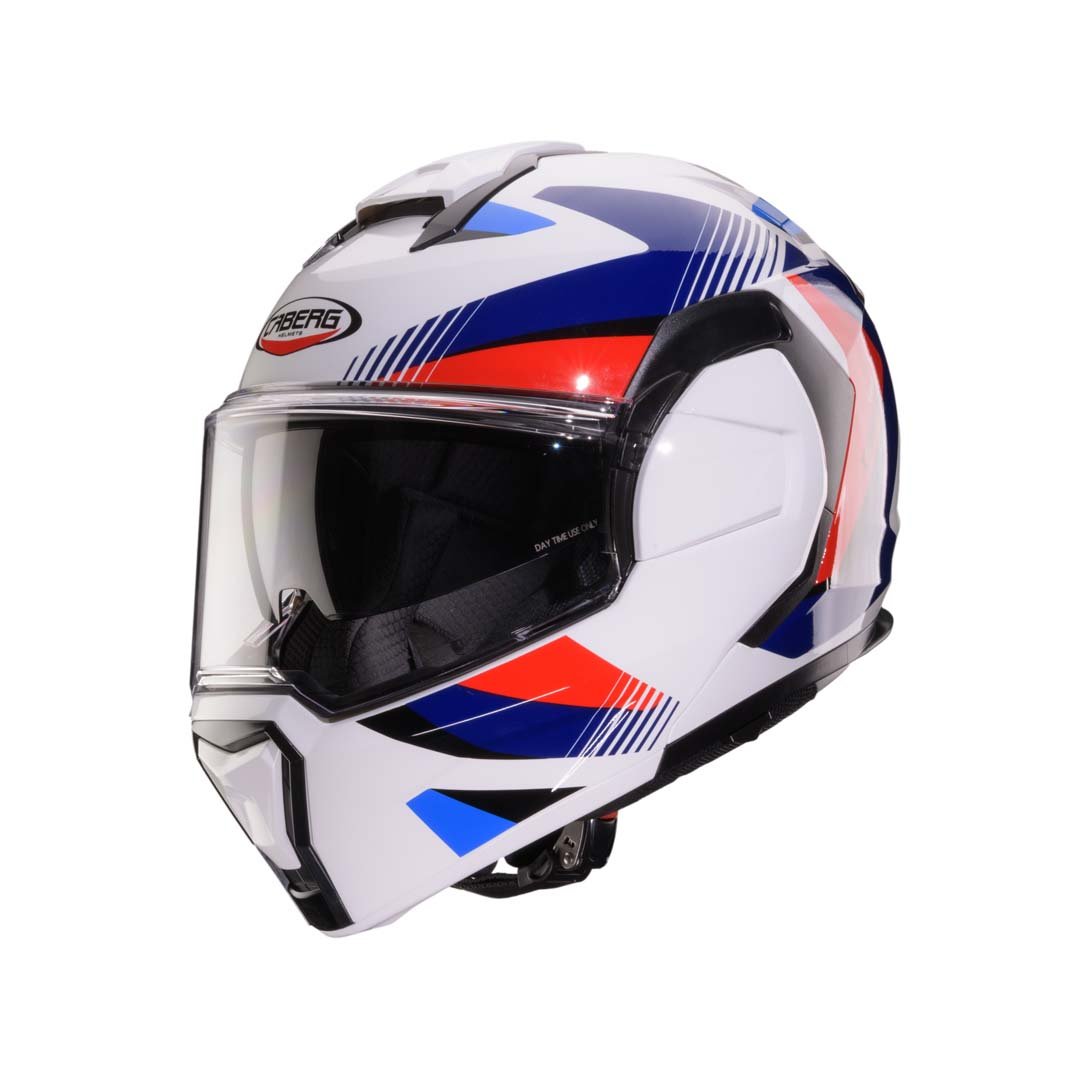 Caberg Trip Lunar White/Red/Blue/Light Blue Helmet