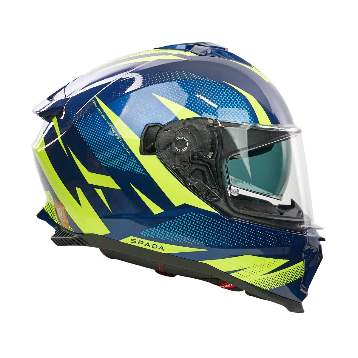 Spada SP18 Vertex Blue/Yellow Helmet - Image 7