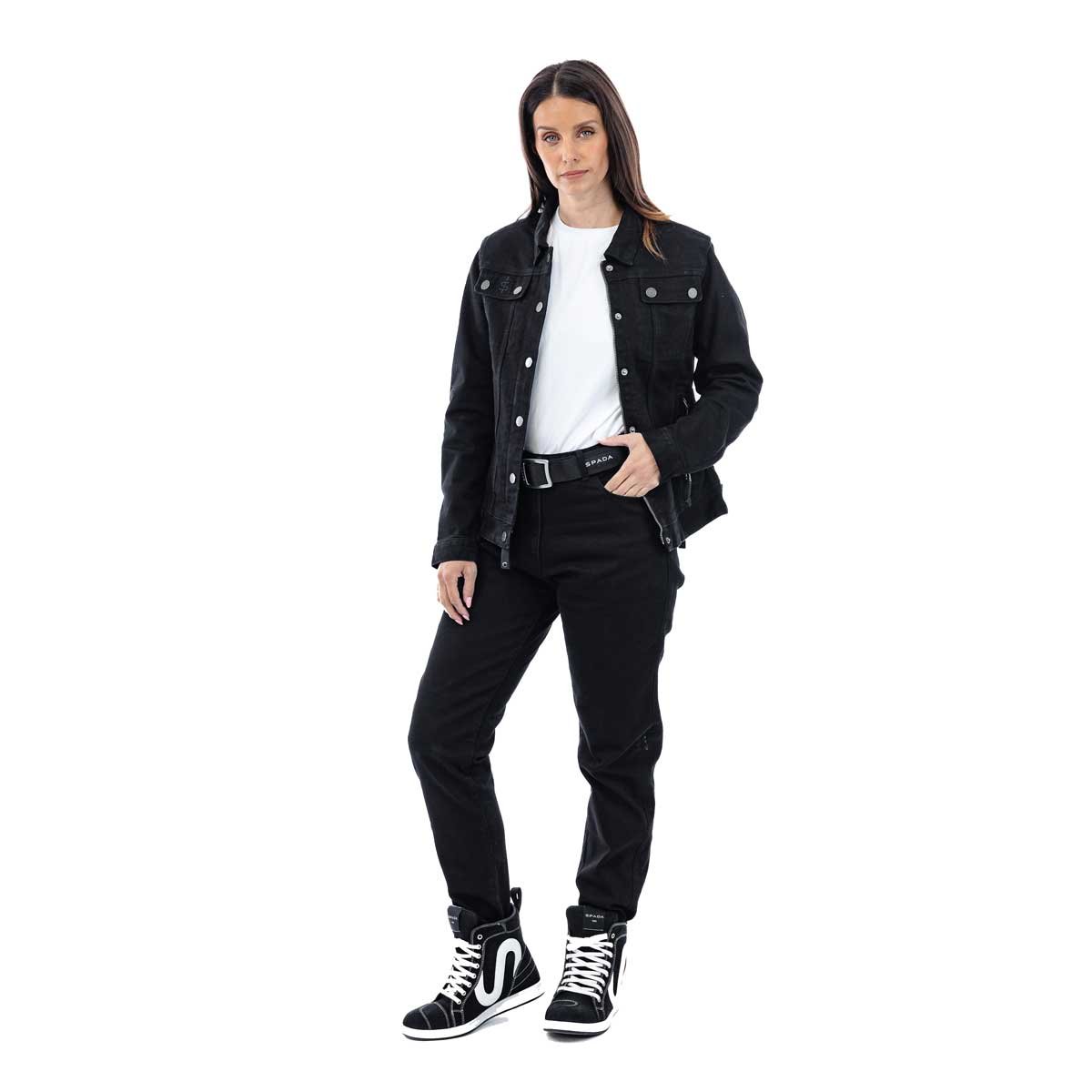 Spada Tura Trucker CE Ladies Solid Black - Image 4